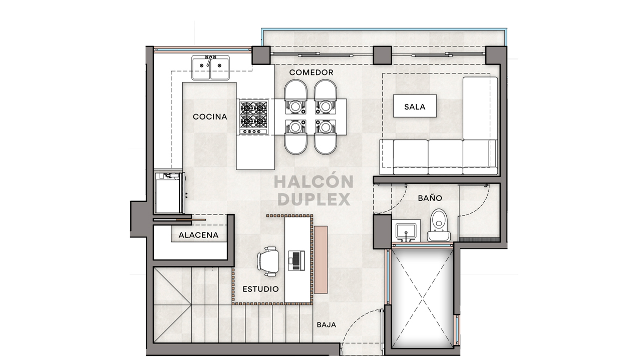 Condo Halcon duplex